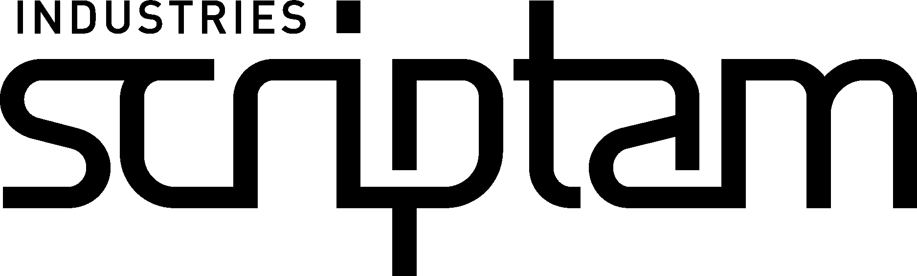 Industries Scriptam Black Logo Vector Logo